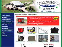 Tablet Screenshot of cloverdaleequip.com